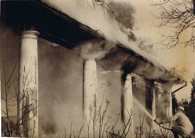 2nd Photo DCFD to a mutual aid request from Alton Fire Dept. assisted in extinguishing this Kings Factory Rd. House Fire on March 10, 1972. Photo courtesy of The Westerly Sun.